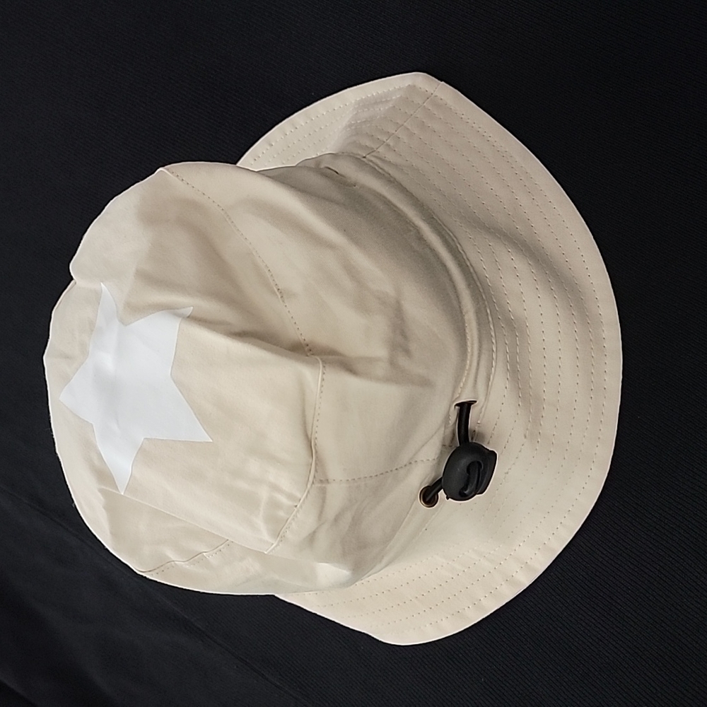 🐞4/$10🐞 Dilib Kids Cream Bucket Hat with White Star | Adjustable Size 2-4Y